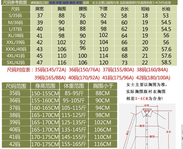 xl是多大尺码的衣服